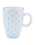 6 Tasses à café Pattern Pastel rose pastel/bleu pastel/vert pastel - 9 cl