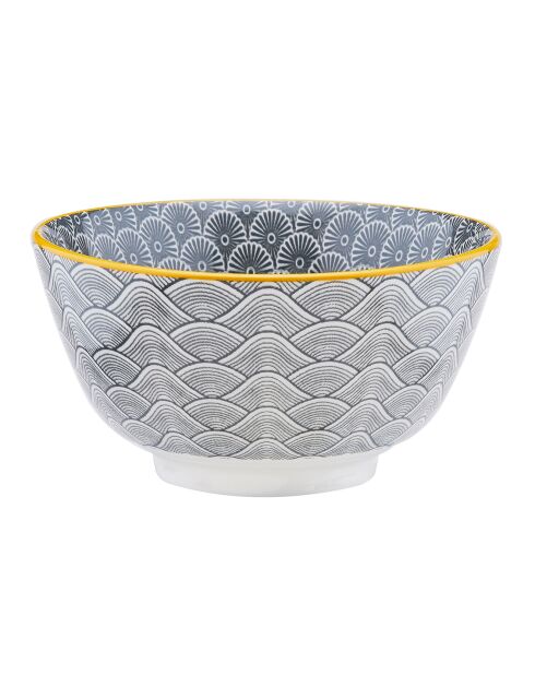 6 Bols apéritif Pattern Eclipse gris anthracite - D.12 cm