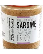 Pot de Rillettes de Sardines au Piment de Cayenne Bio 100 gr