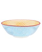 6 Bols Pattern Color bleu clair/rouge/jaune - D.21 cm