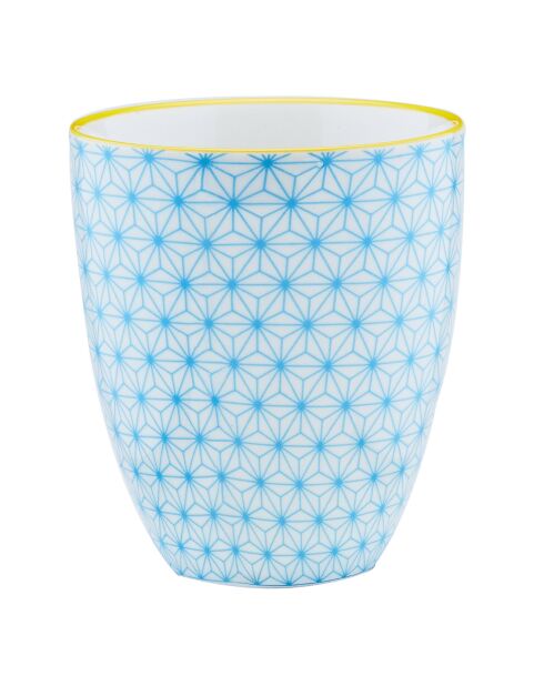 6 Mugs Pattern Color bleu clair/rouge/jaune - 30 cl