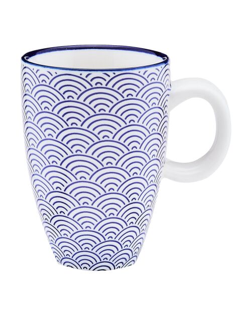 6 Tasses à café Pattern Dark blue bleu foncé - 9 cl