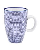 6 Tasses à café Pattern Dark blue bleu foncé - 9 cl