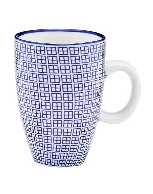 6 Tasses à café Pattern Dark blue bleu foncé - 9 cl