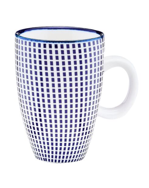 6 Tasses à café Pattern Dark blue bleu foncé - 9 cl