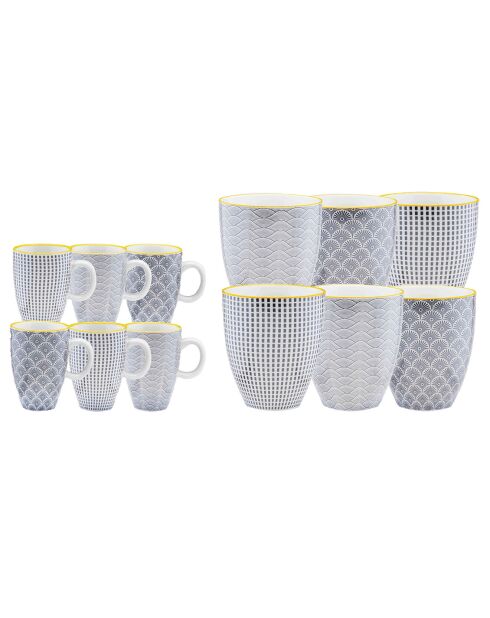 Service Complet Eclipse gris anthracite - 42 pièces