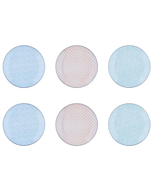 Service Les essentiels Pastel rose pastel/bleu pastel/vert pastel - 18 pièces