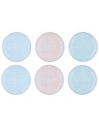 Service Complet Pastel rose pastel/bleu pastel/vert pastel - 42 pièces