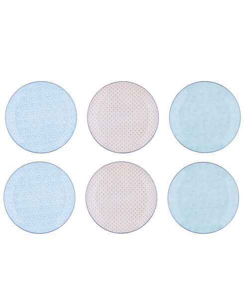 Service Complet Pastel rose pastel/bleu pastel/vert pastel - 42 pièces