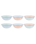 Service Complet Pastel rose pastel/bleu pastel/vert pastel - 42 pièces