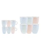 Service Complet Pastel rose pastel/bleu pastel/vert pastel - 42 pièces