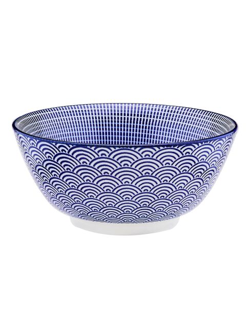 6 Bols petit-déjeuner Pattern Dark blue bleu foncé - D.15 cm