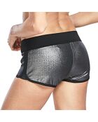 Bas de maillot shorty en Néoprène argenté