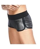 Bas de maillot shorty en Néoprène argenté