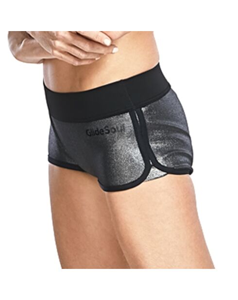 Bas de maillot shorty en Néoprène argenté