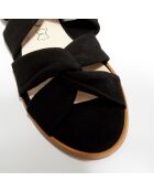 Mules en Velours de Cuir  Adeline noires