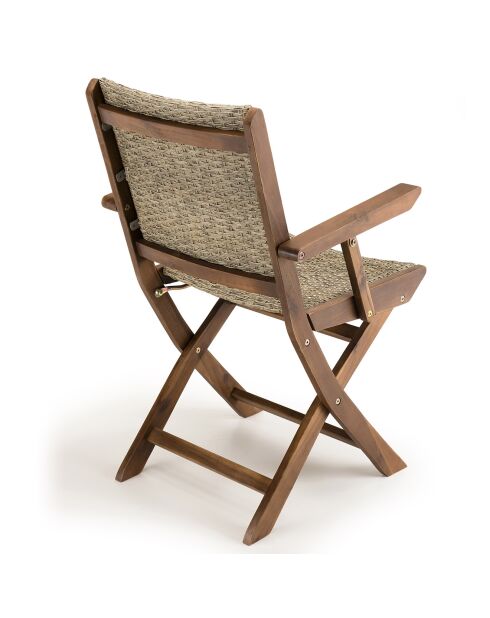 2 houten opvouwbare fauteuils van Victoire