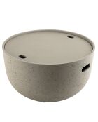 Table basse ronde Hans béton - 58x58x32 cm