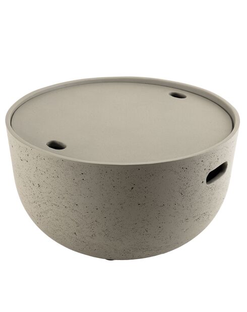 Table basse ronde Hans béton - 58x58x32 cm