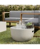 Table basse ronde Hans béton - 58x58x32 cm