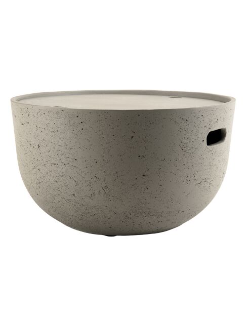 Table basse ronde Hans béton - 58x58x32 cm
