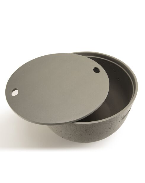 Table basse ronde Hans béton - 58x58x32 cm