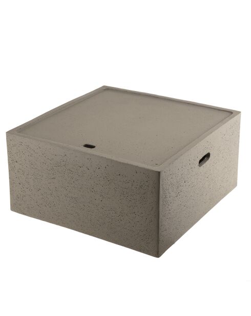 Table basse carrée Hans béton - 68x68x35 cm