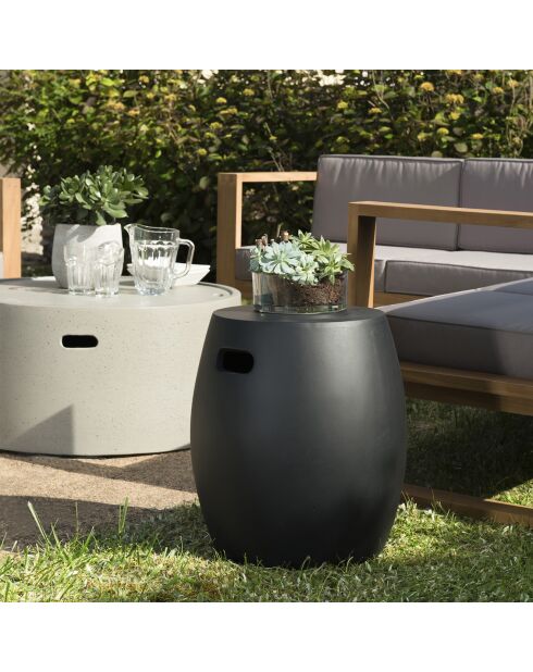 Hans ronde zwarte bijzettafel - 43x43x47 cm