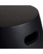 Table d'appoint ronde Hans noire - 43x43x47 cm