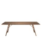 Table rectangulaire Victoire bois  - 220x90x73 cm