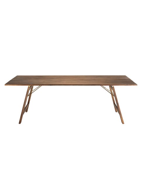 Table rectangulaire Victoire bois  - 220x90x73 cm