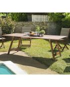 Table rectangulaire Victoire bois  - 220x90x73 cm