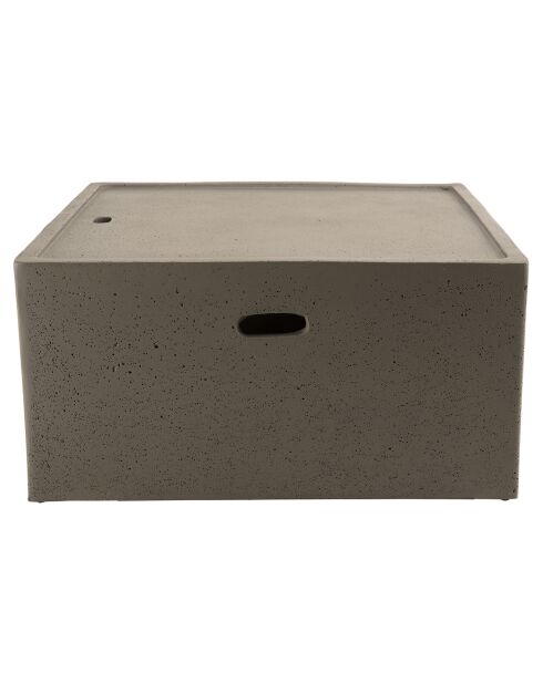 Table basse carrée Hans béton - 68x68x35 cm