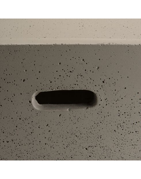 Table basse carrée Hans béton - 68x68x35 cm