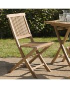 2 Chaises Java teck - 45x60x90 cm