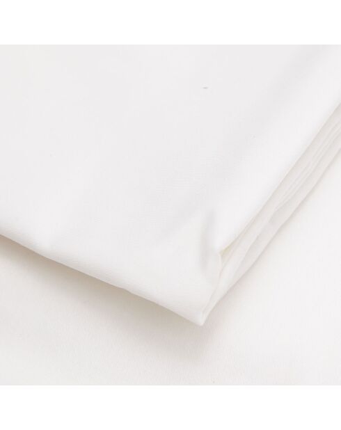Drap housse 100% Satin de Coton Bilal blanc