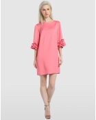 Robe volantée rose