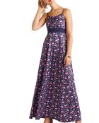 Robe longue bleu marine