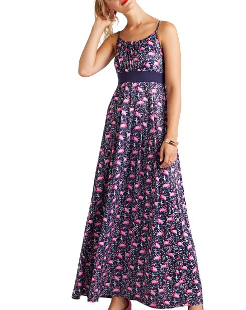 Robe longue bleu marine