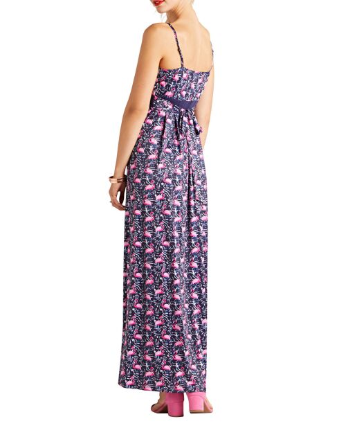 Robe longue bleu marine