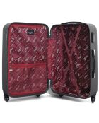 Bronx Long Stay Suitcase met 4 wielen en enkele wielen 75 cm donkergrijs
