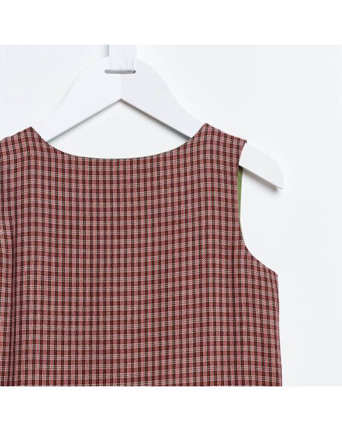 Alexie kleines kariertes rotes Kleid