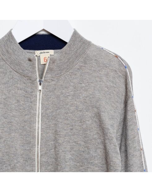 Gilet zippé Glabo gris