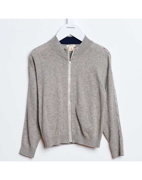 Gilet zippé Glabo gris