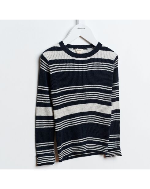 Pull Glava à rayures noir/blanc