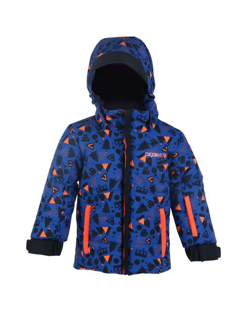 Veste de ski Camo bleu électrique
