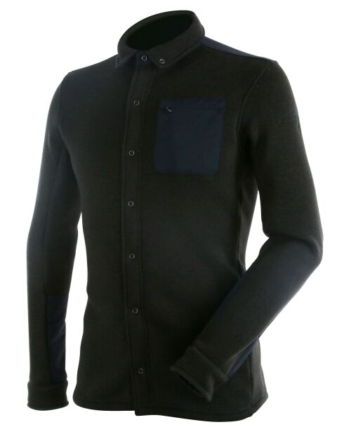 Chemise Première couche Polartec Cevennes noir/bleu marine