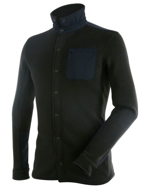 Chemise Première couche Polartec Cevennes noir/bleu marine