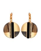 Boucles d'oreilles Sierra doré/marron