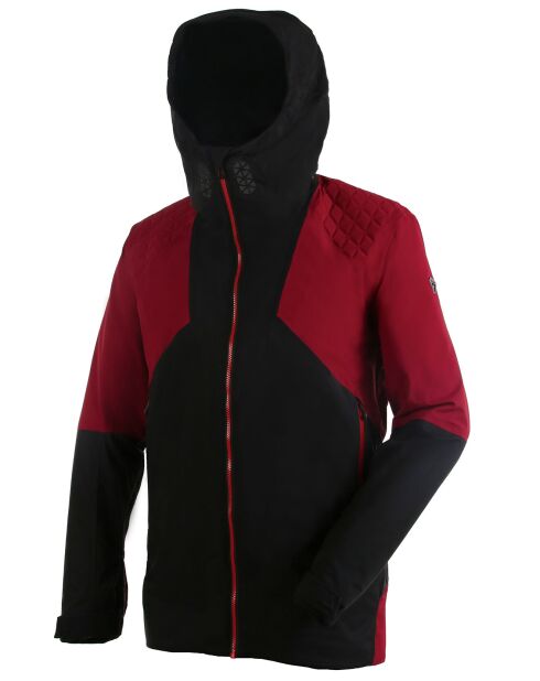 Veste de ski Spencer noir/rouge
